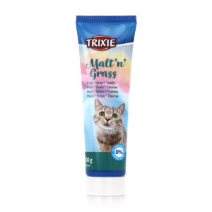 Pâte anti boule de poils pour chat à l'herbe à chat